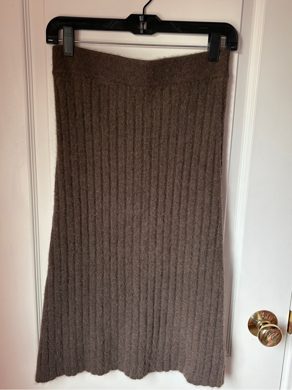 Quince 100% Cashmere Brown Skirt Size Small